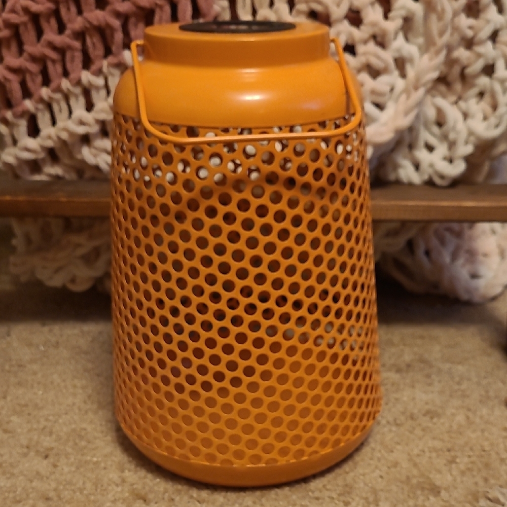 JCPenney Vibrant Orange Lantern. PLEASE READ.